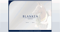 Desktop Screenshot of blanken-horses.de