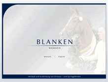 Tablet Screenshot of blanken-horses.de